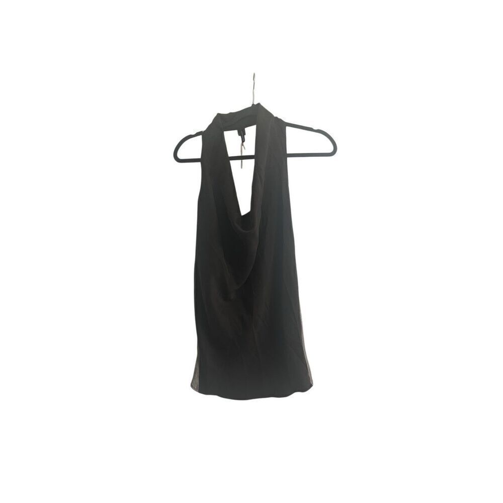 NWT Morrisey Brown Silk Top Womens Small  Silk Top